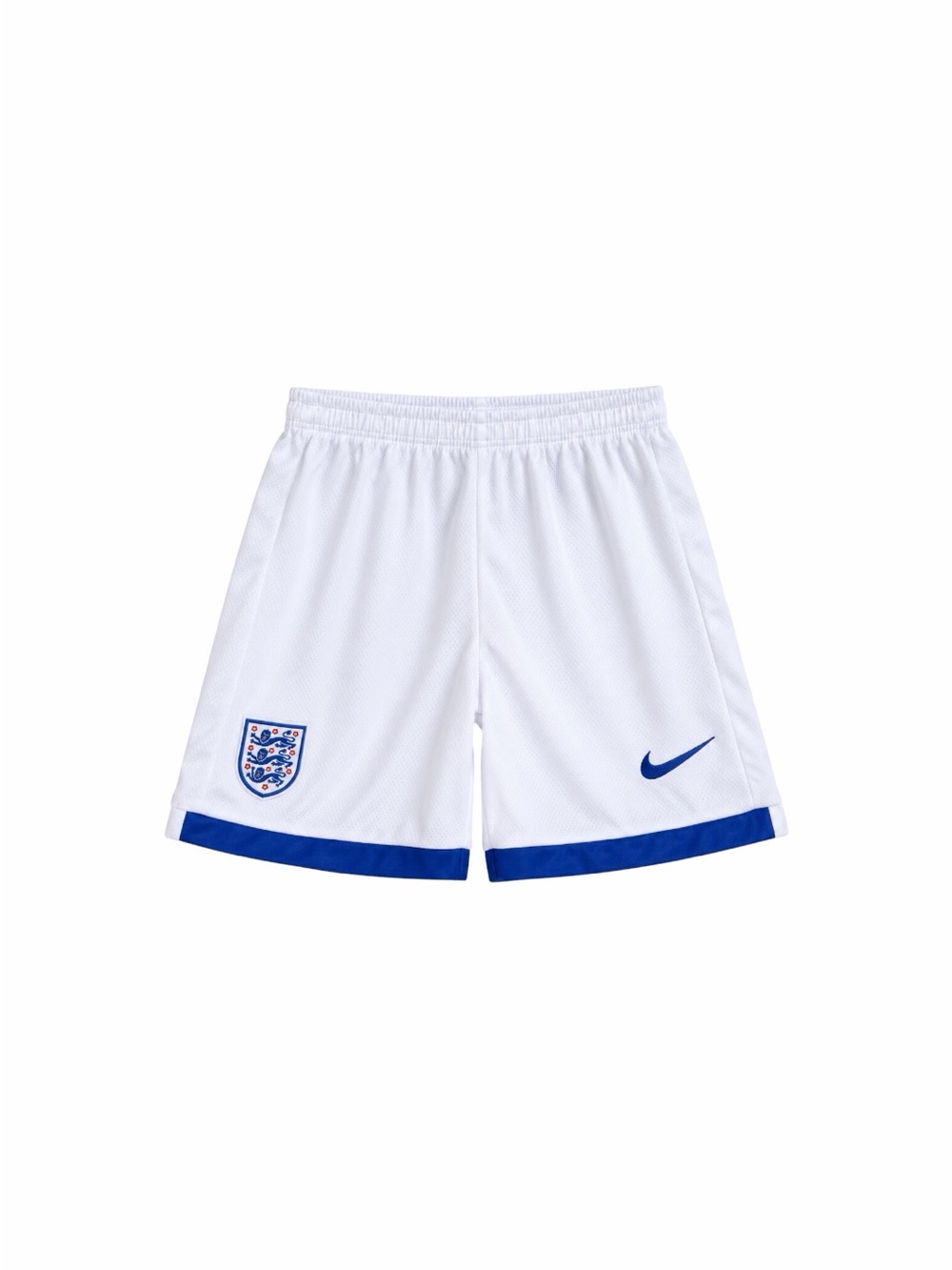 England Youth Boys Soccer Shorts S 8 White Blue